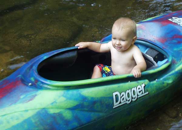 young kayaker